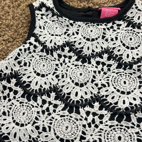 Isaac Mizrahi Girls‎ Black White Lace Overlay Dress Size 2T. Simply Beautiful! - Picture 4 of 10